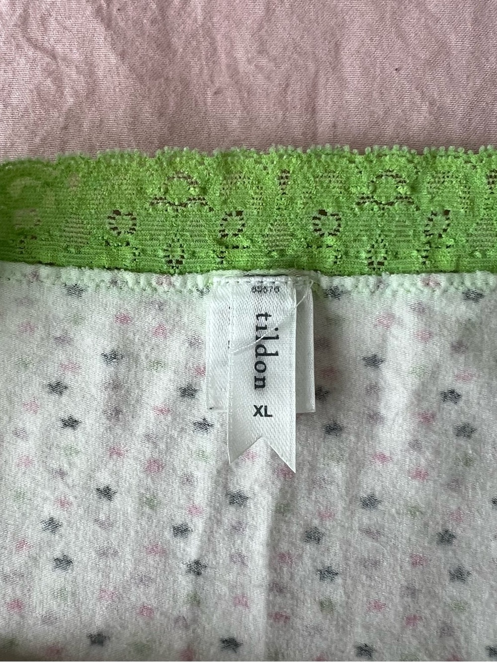 Tildon White Camisole with Lime Green Lace & Multicolor Dot Print - Picture 3 of 4